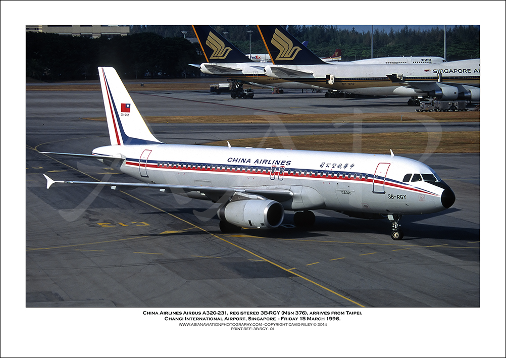 3B-RGY - China Airlines Airbus A320-231  (Msn 376) - 01