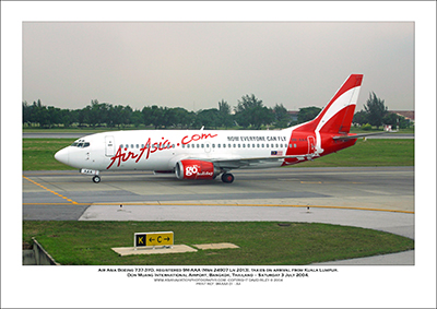 9M-AAA - Air Asia Boeing 737-3YO  (Msn 24907 Ln 2013) - 01