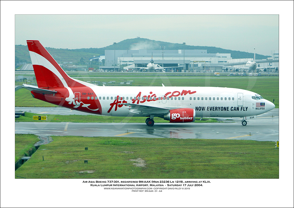 9M-AAK - Air Asia Boeing 737-301  (Msn 23236 Ln 1219) - 01