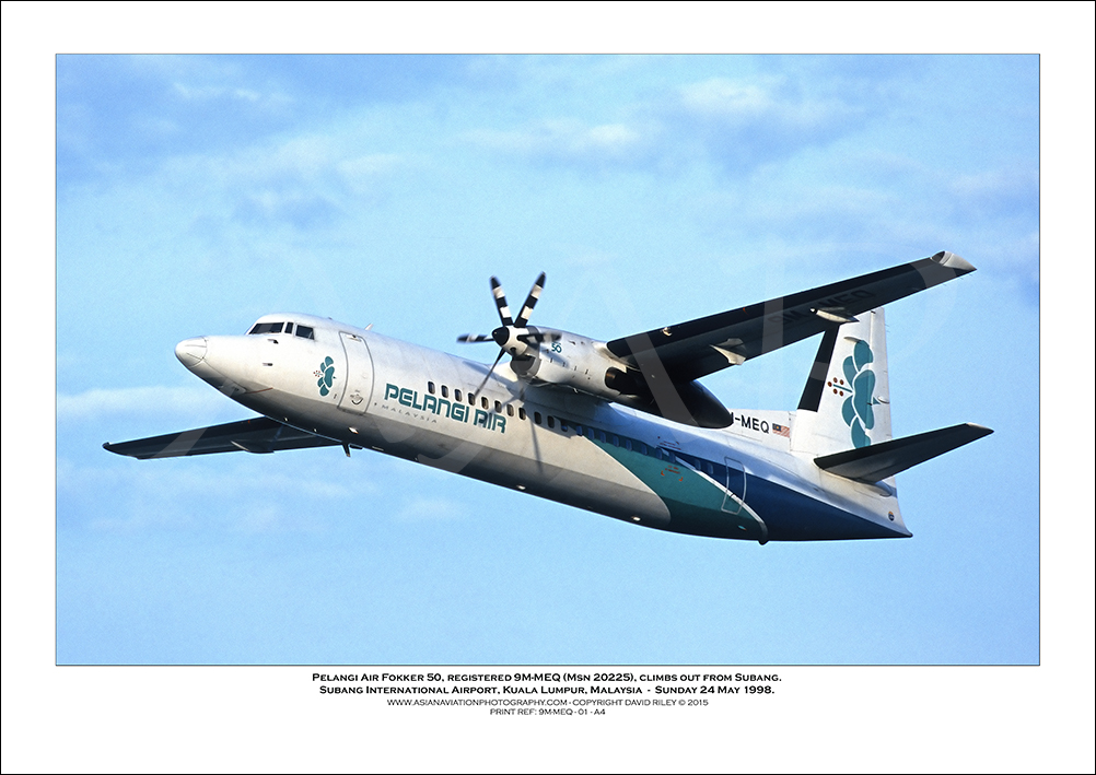 9M-MEQ - Pelangi Air  Fokker 50  (Msn 20225) - 01
