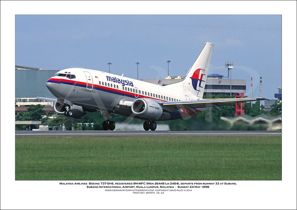 9M-MFC - Malaysia Airlines  Boeing 737-5H6  (Msn 26448 Ln 2484) - 03