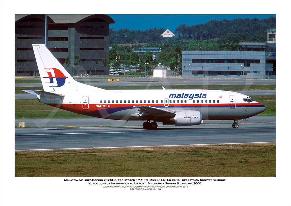 9M-MFC - Malaysia Airlines  Boeing 737-5H6  (Msn 26448 Ln 2484) - 04