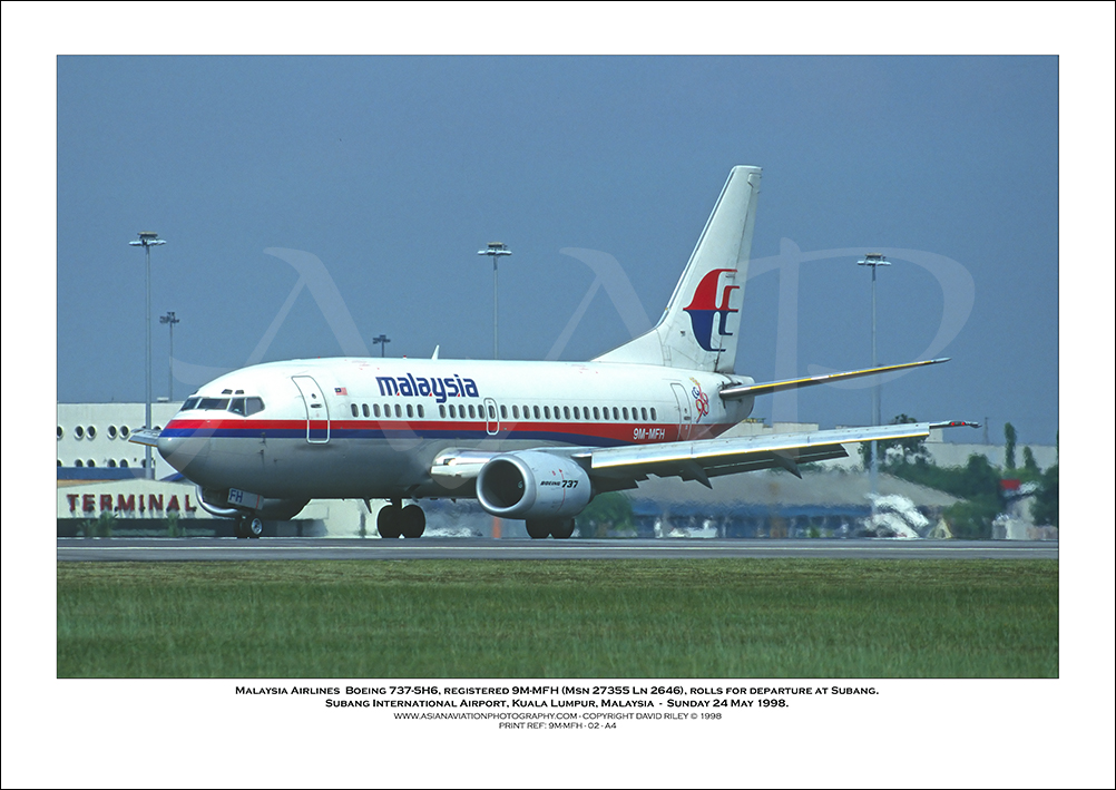 9M-MFH - Malaysia Airlines  Boeing 737-5H6  (Msn 27355 Ln 2646) - 02