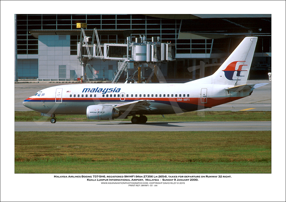 9M-MFI - Malaysia Airlines  Boeing 737-5H6  (Msn 27356 Ln 2654) - 02