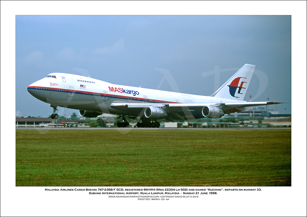9M-MHI - Malaysia Airlines Cargo Boeing 747-236B F SCD  (Msn 22304 Ln 502) - 03