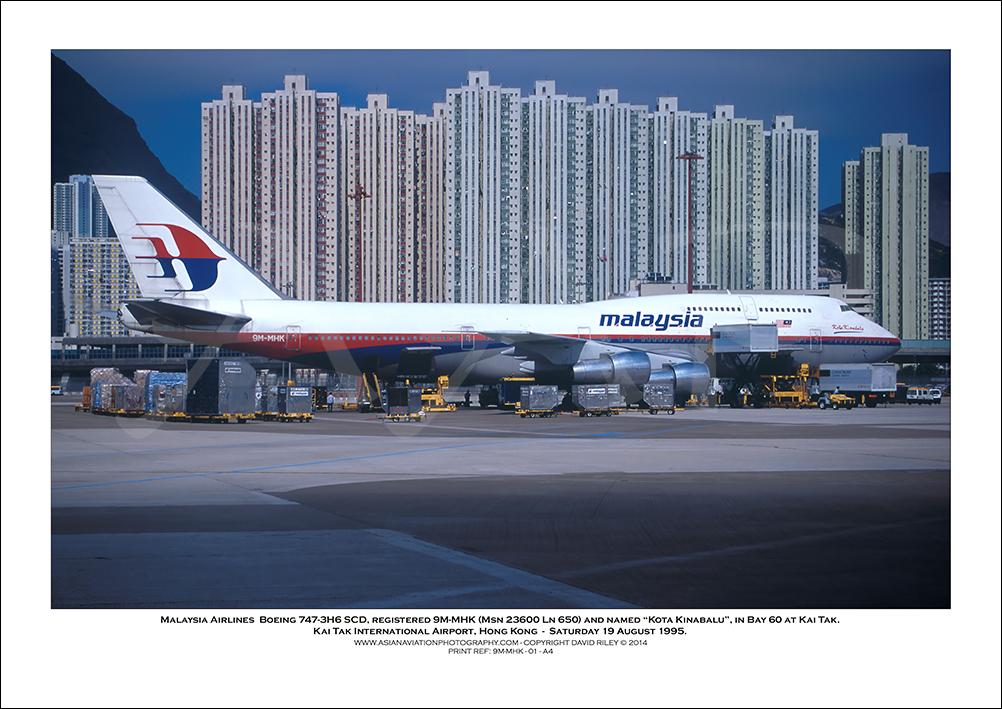 9M-MHK - Malaysia Airlines  Boeing 747-3H6 SCD  (Msn 23600 Ln 650) - 01