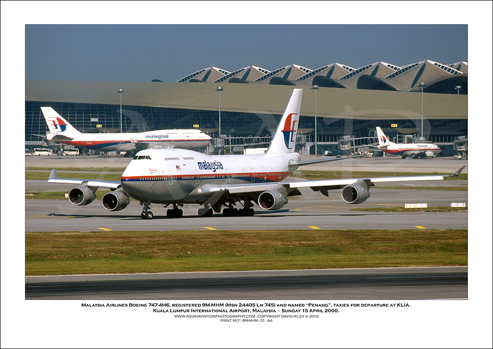 9M-MHM - Malaysia Airlines Boeing 747-4H6  (Msn 24405 Ln 745) - 01