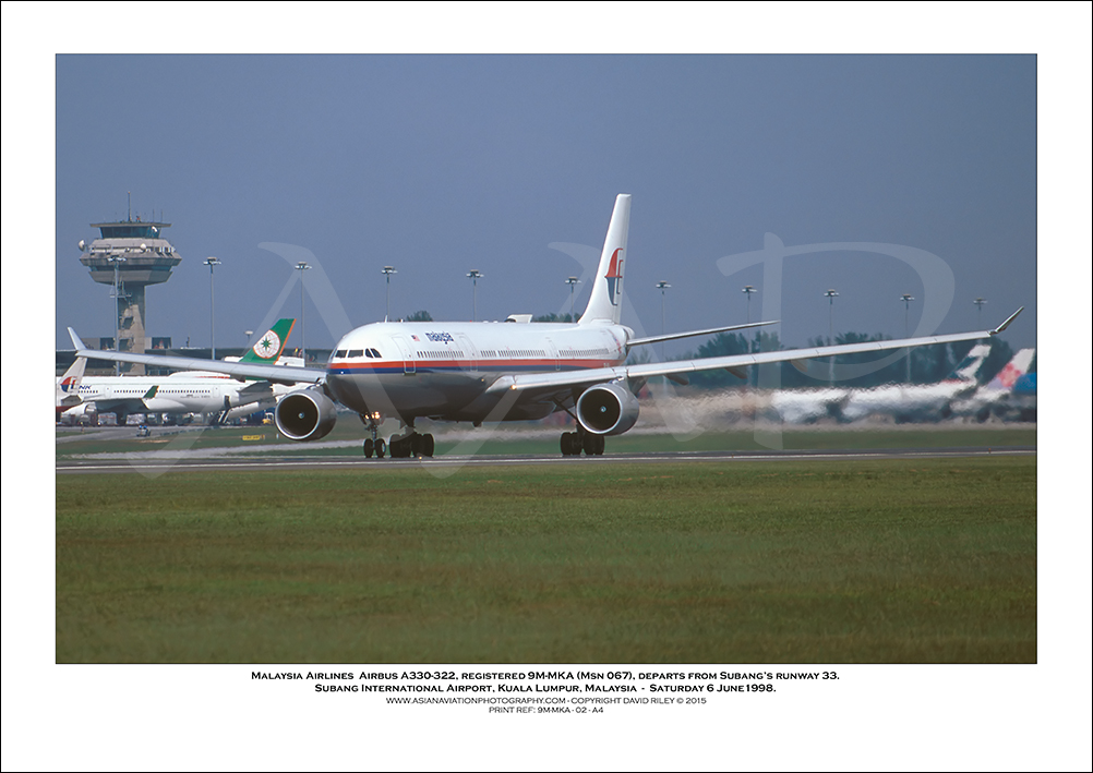 9M-MKA - Malaysia Airlines  Airbus A330-322  (Msn 067) - 02