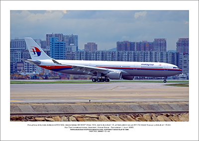 9M-MKF - Malaysia Airlines  Airbus A330-322  (Msn 100) - 01