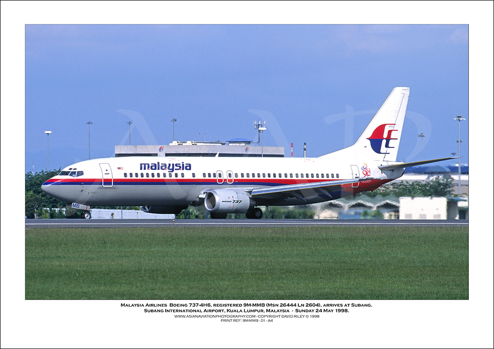 9M-MMB - Malaysia Airlines  Boeing 737-4H6  (Msn 26444 Ln 2604) - 01