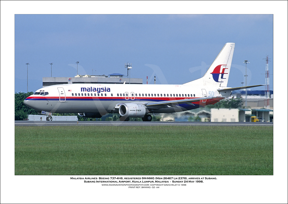 9M-MMG - Malaysia Airlines  Boeing 737-4H6  (Msn 26467 Ln 2378) - 02