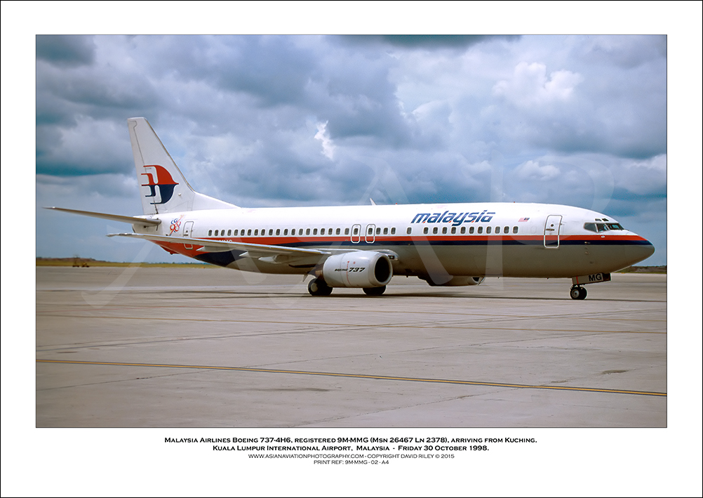 9M-MMG - Malaysia Airlines  Boeing 737-4H6  (Msn 26467 Ln 2378) - 03