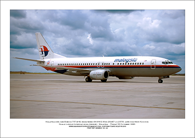 9M-MMG - Malaysia Airlines  Boeing 737-4H6  (Msn 26467 Ln 2378) - 03