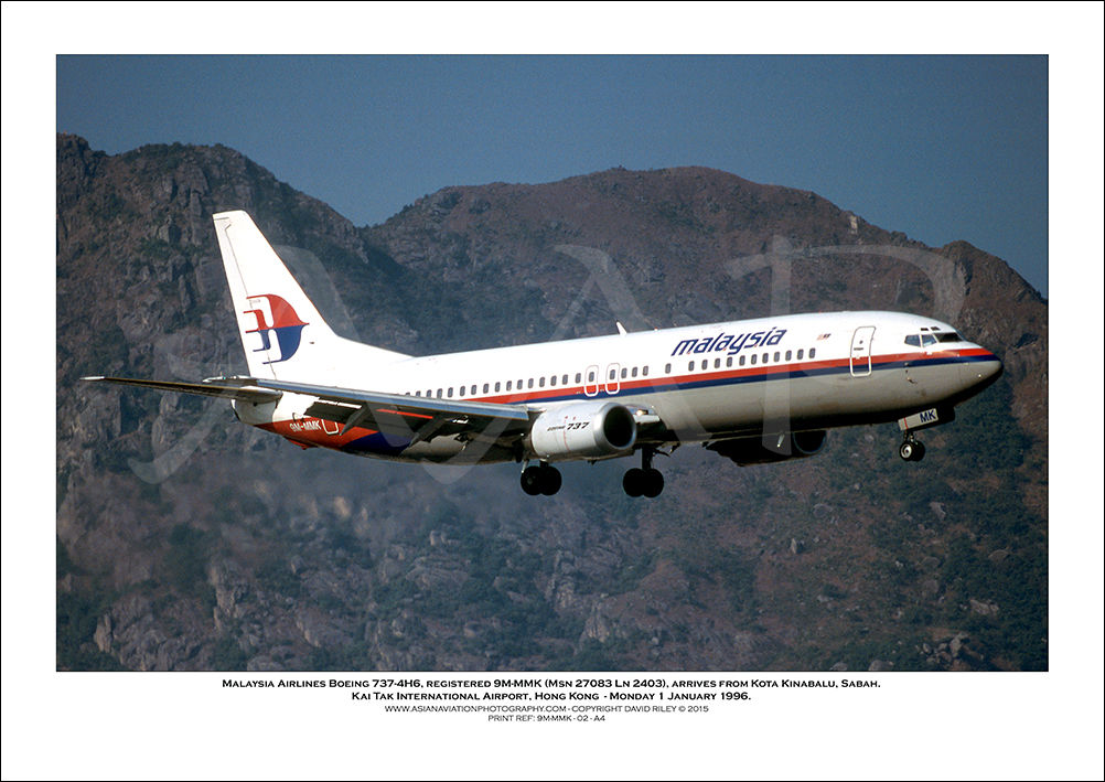 9M-MMK - Malaysia Airlines  Boeing 737-4H6  (Msn 27083 Ln 2403) - 02