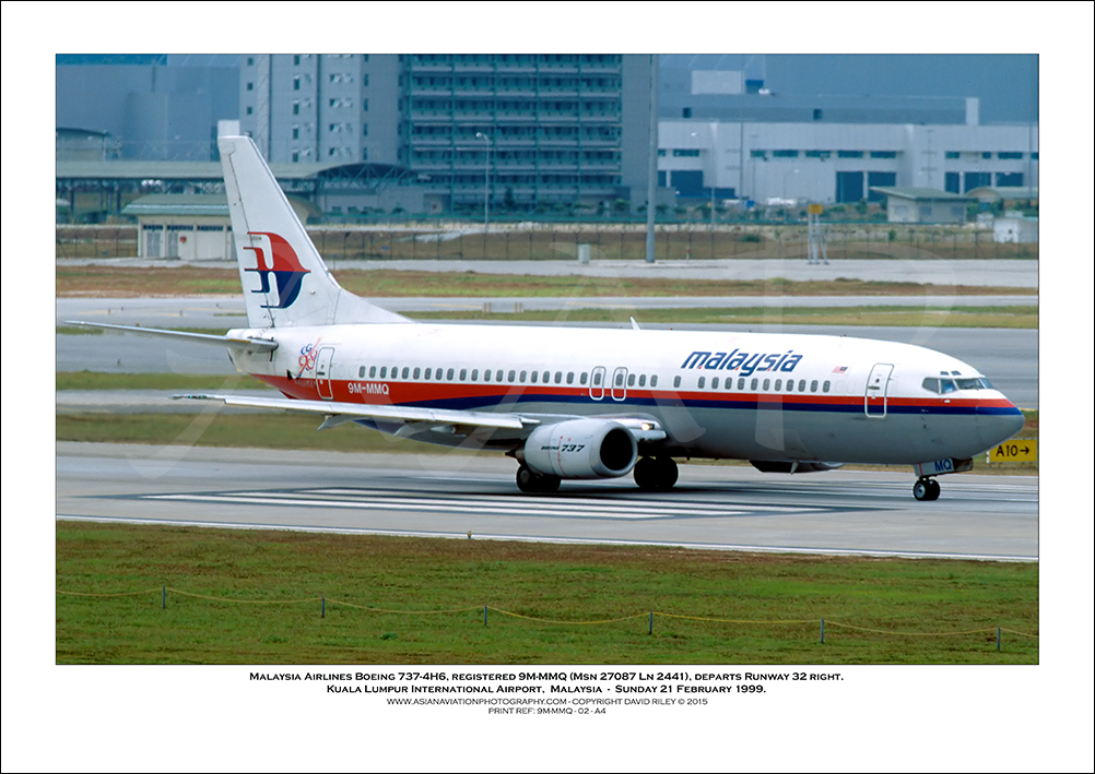 9M-MMQ - Malaysia Airlines  Boeing 737-4H6  (Msn 27087 Ln 2441) - 02