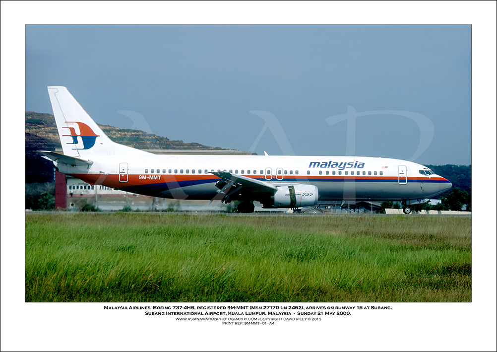 9M-MMT - Malaysia Airlines  Boeing 737-4H6  (Msn 27170 Ln 2462) - 01