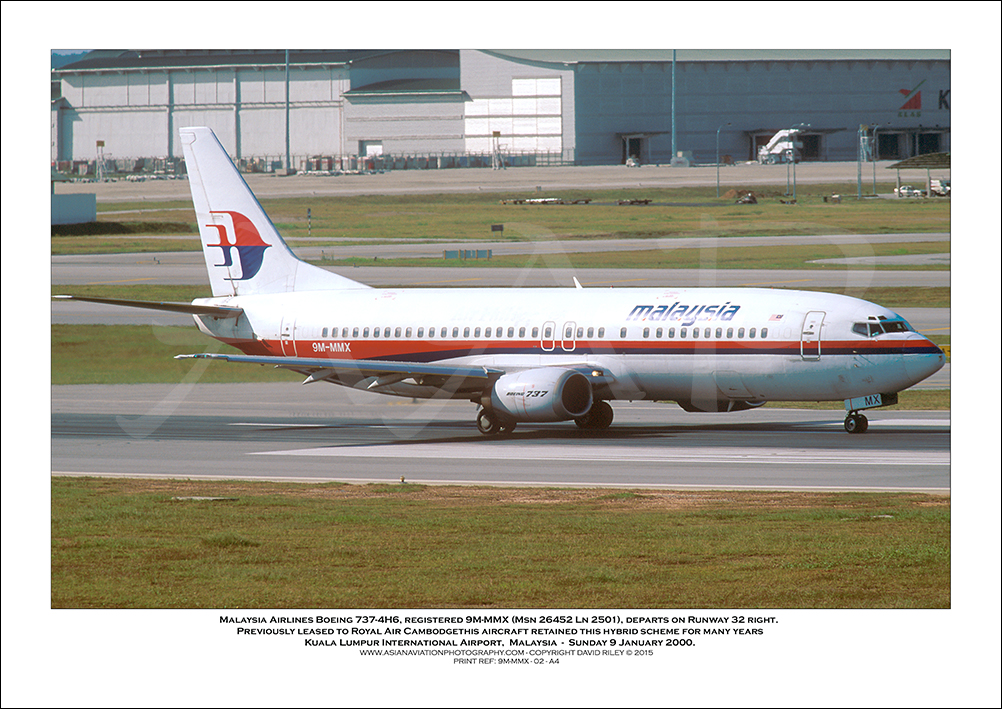 9M-MMX - Malaysia Airlines  Boeing 737-4H6  (Msn 26452 Ln 2501) - 02