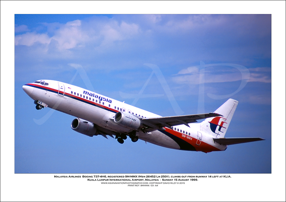 9M-MMX - Malaysia Airlines  Boeing 737-4H6  (Msn 26452 Ln 2501) - 03