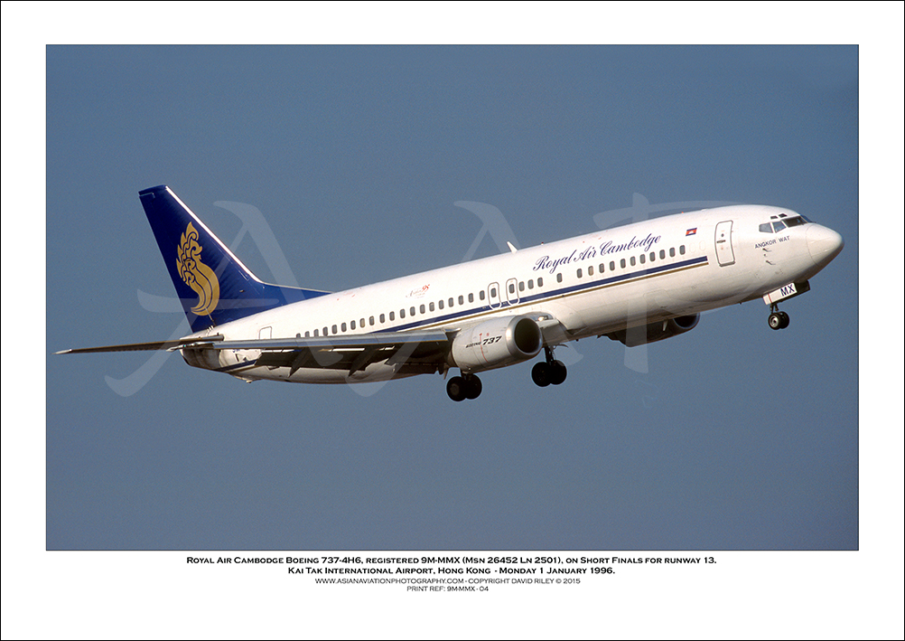 9M-MMX - Royal Air Cambodge Boeing 737-4H6  (Msn 26452 Ln 2501) - 04
