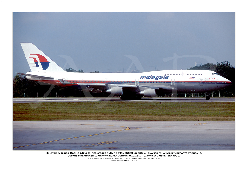 9M-MPB - Malaysia Airlines Boeing 747-4H6  (Msn 25699 Ln 965) - 01