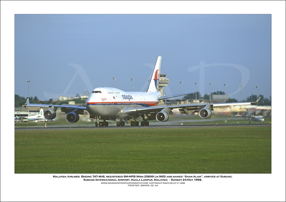 9M-MPB - Malaysia Airlines Boeing 747-4H6  (Msn 25699 Ln 965) - 02