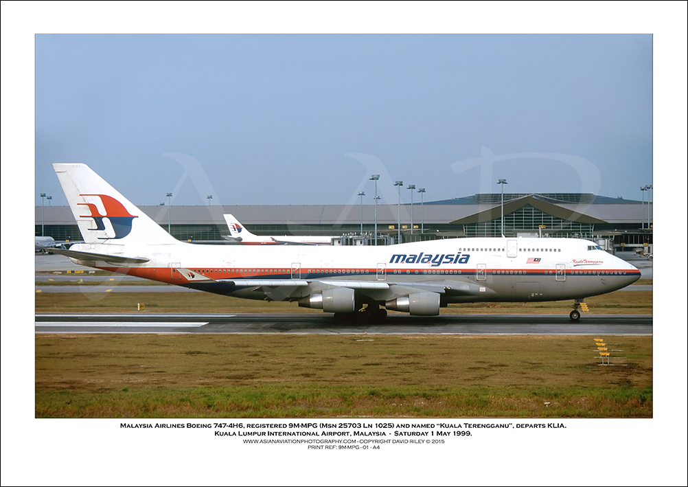 9M-MPG - Malaysia Airlines Boeing 747-4H6  (Msn 25703 Ln 1025) - 01