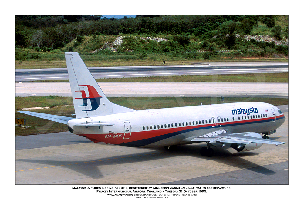 9M-MQB - Malaysia Airlines  Boeing 737-4H6  (Msn 26459 Ln 2530) - 02