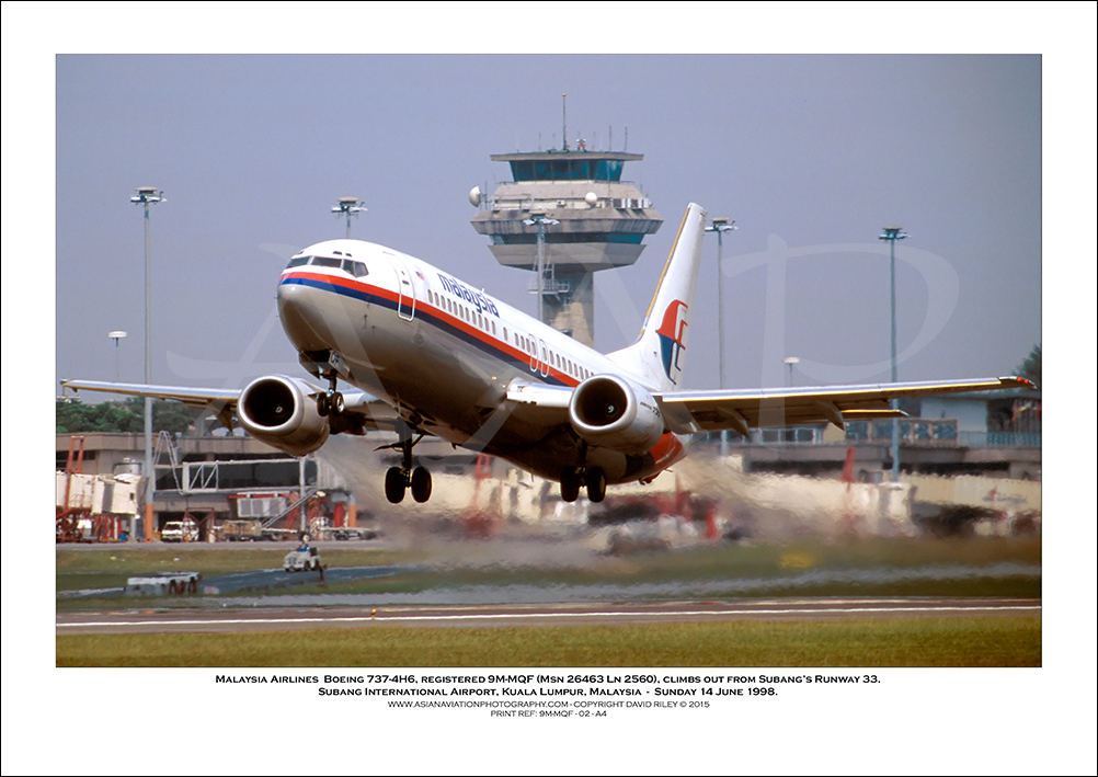 9M-MQF - Malaysia Airlines  Boeing 737-4H6  (Msn 26463 Ln 2560) - 02