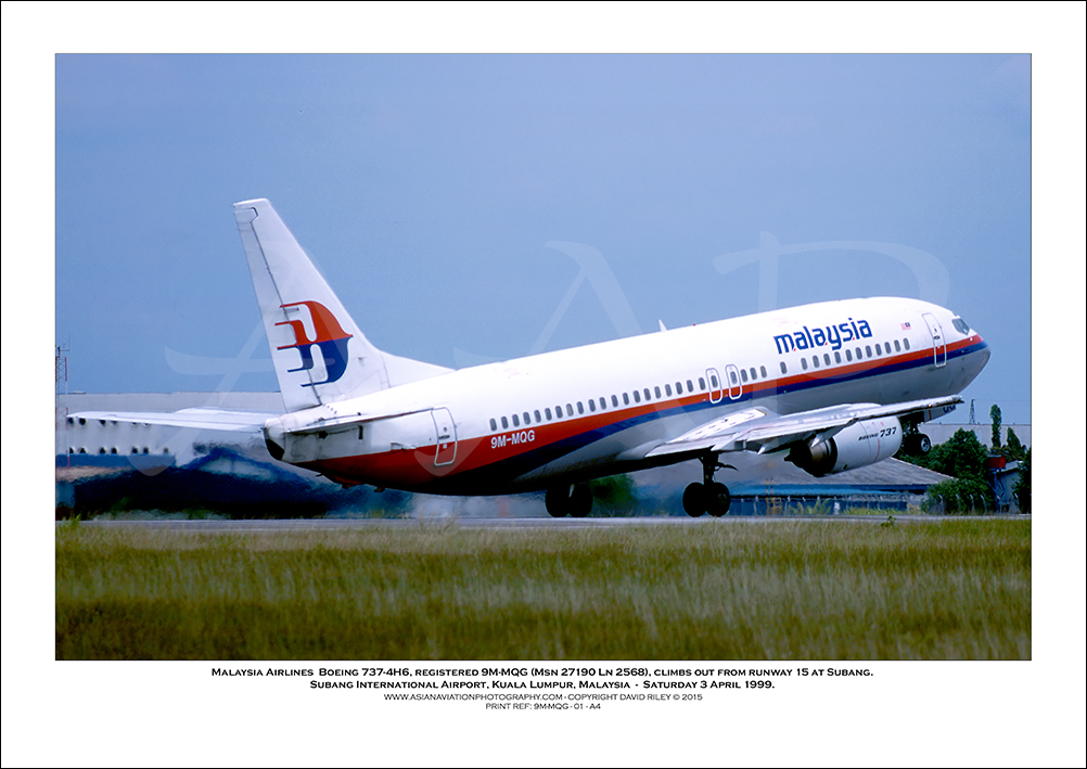 9M-MQG - Malaysia Airlines  Boeing 737-4H6  (Msn 27190 Ln 2568) - 01