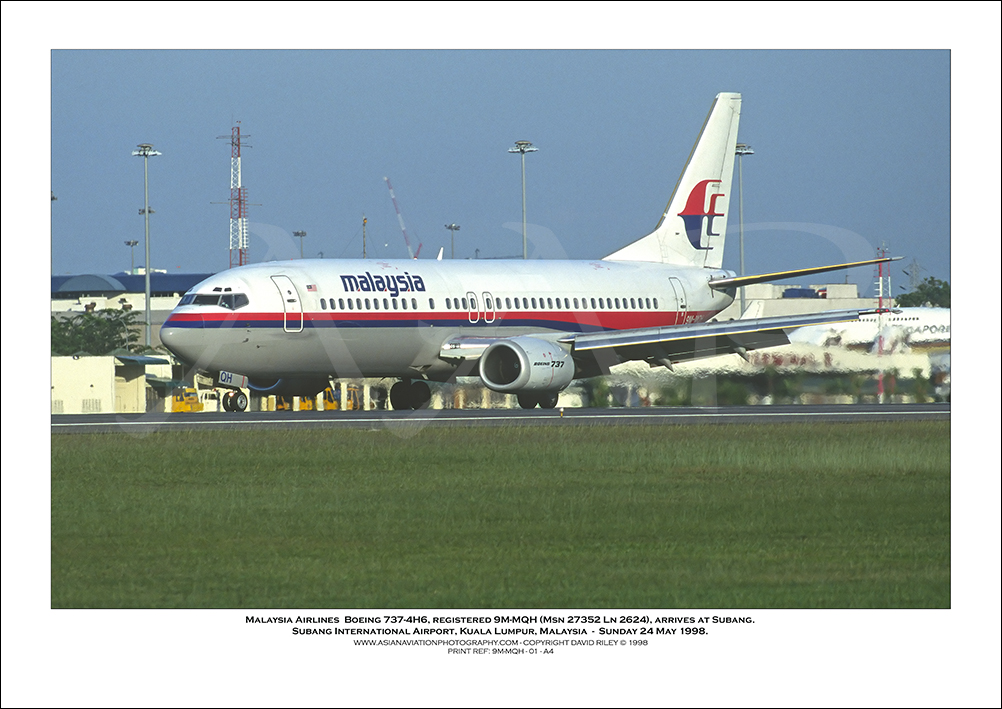 9M-MQH - Malaysia Airlines  Boeing 737-4H6  (Msn 27352 Ln 2624) - 01