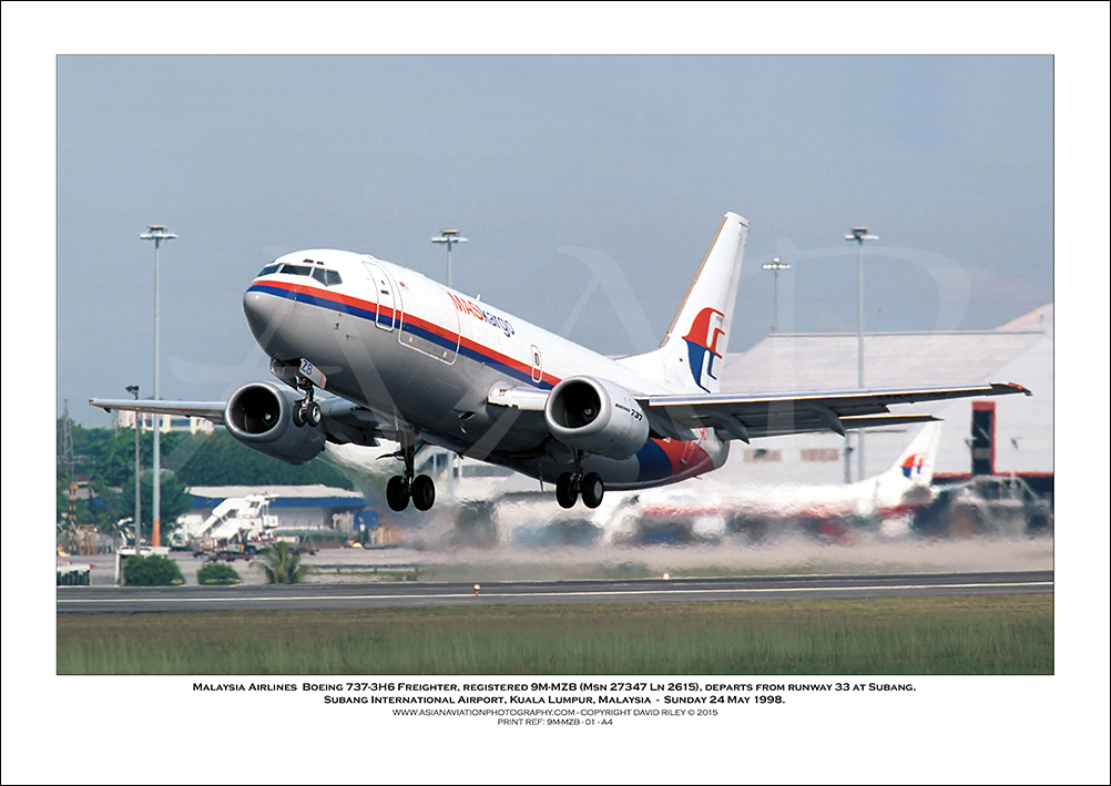 9M-MZB - Malaysia Airlines  Boeing 737-3H6 Freighter  (Msn  27347 Ln 2615) - 01