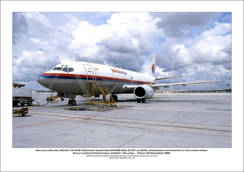 9M-MZB - Malaysia Airlines  Boeing 737-3H6 Freighter  (Msn  27347 Ln 2615) - 02