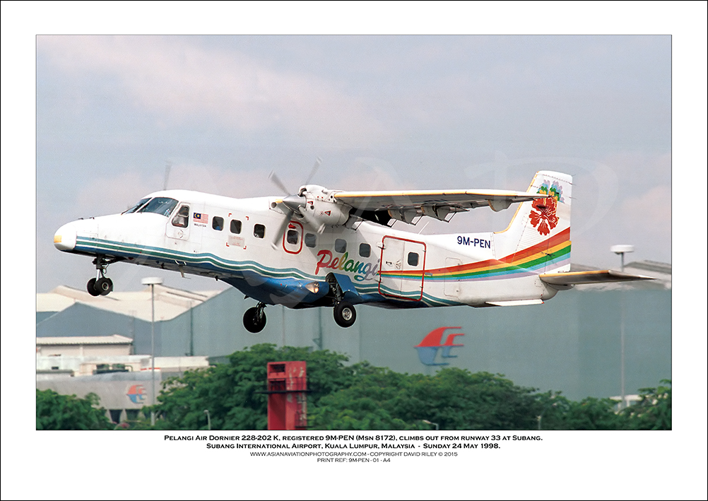 9M-PEN - Pelangi Air Dornier 228-202 K,  (Msn 8172) - 01