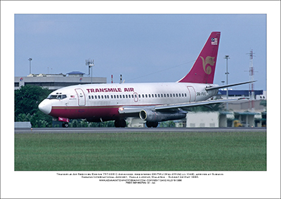 9M-PMU - Transmile Air Services Boeing 737-2X6 C Advanced  (Msn 23124 Ln 1046) - 01