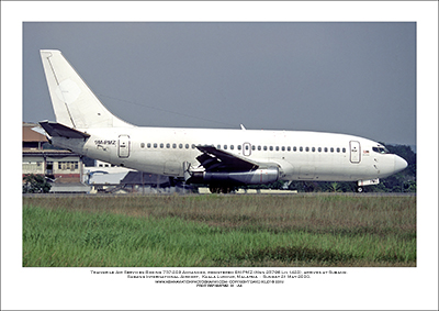 9M-PMZ - Transmile Air Services Boeing 737-2X6 C Advanced  (Msn 23796 Ln 1420) - 01