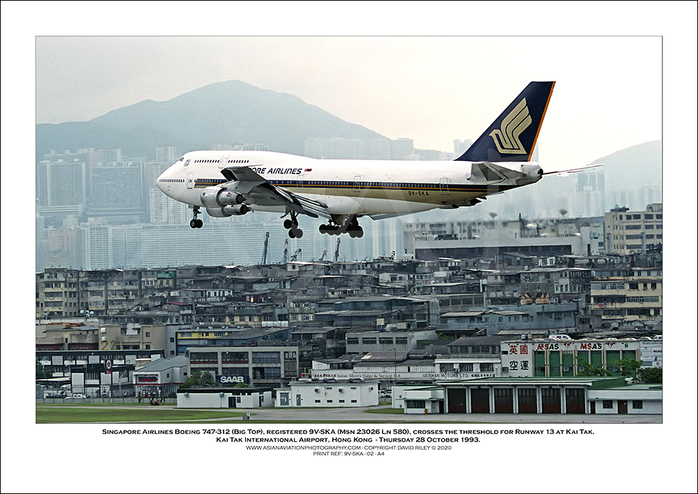 9V-SKA - Singapore Airlines Boeing 747-312 (Big Top)  (Msn  23026 Ln 580) - 02