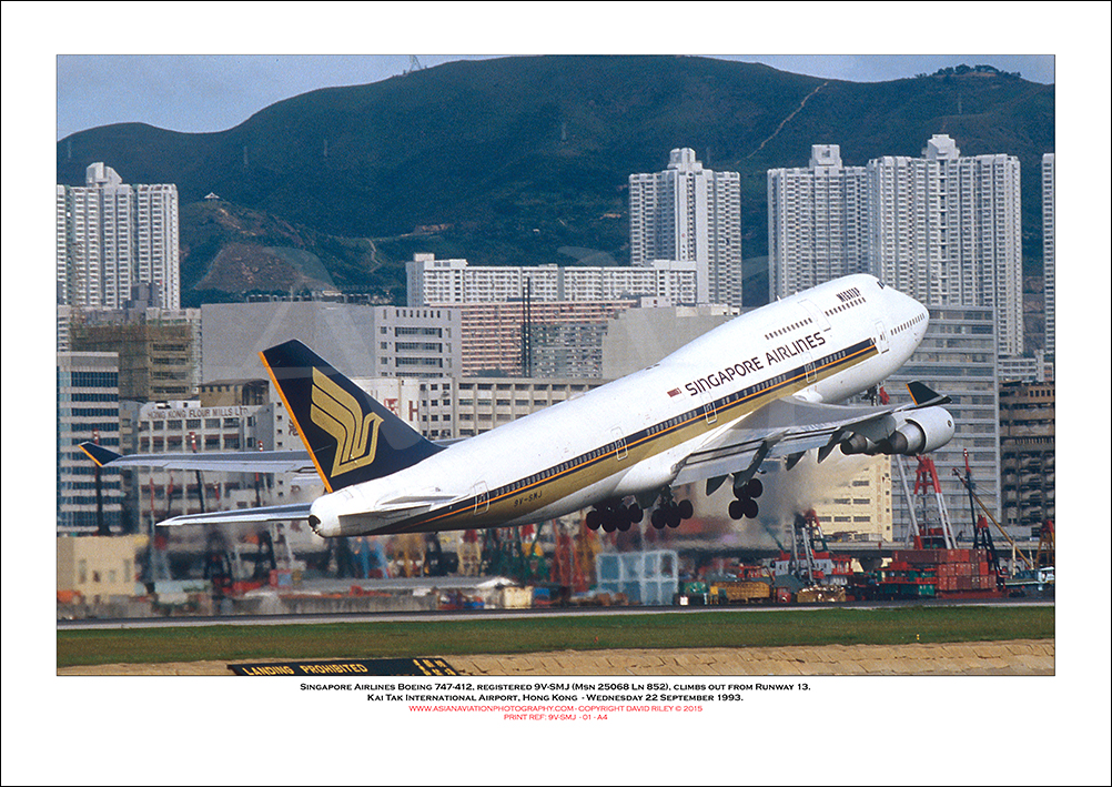 9V-SMJ - Singapore Airlines  Boeing 747-412  (Msn  25068 Ln 852) - 01