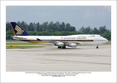 9V-SMS - Singapore Airlines  Boeing 747-412  (Msn 27134 Ln 981) - 01