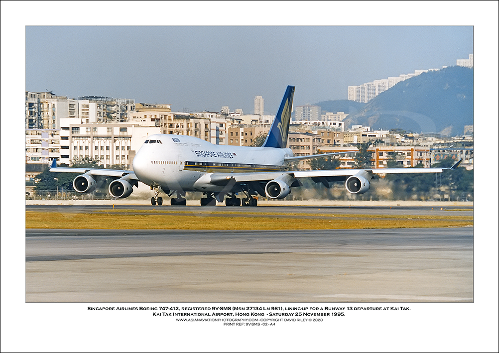 9V-SMS - Singapore Airlines  Boeing 747-412  (Msn 27134 Ln 981) - 02