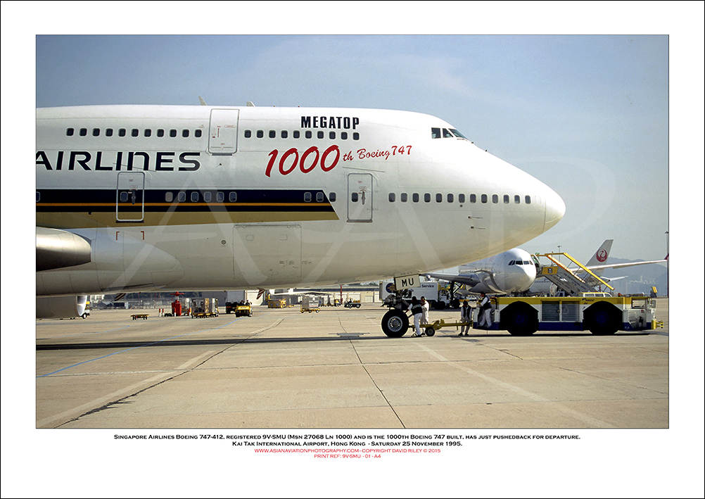 9V-SMU - Singapore Airlines  Boeing 747-412  (Msn 27068 Ln 1000) - 01