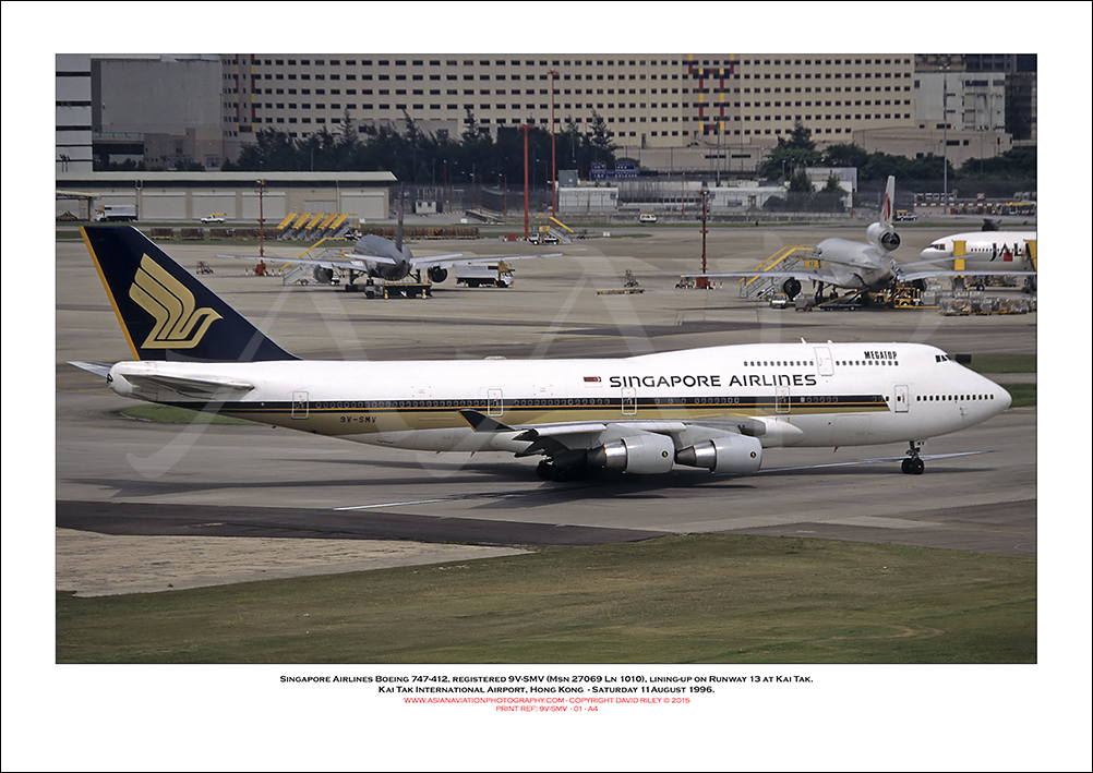 9V-SMV - Singapore Airlines  Boeing 747-412  (Msn 27069 Ln 1010) - 01
