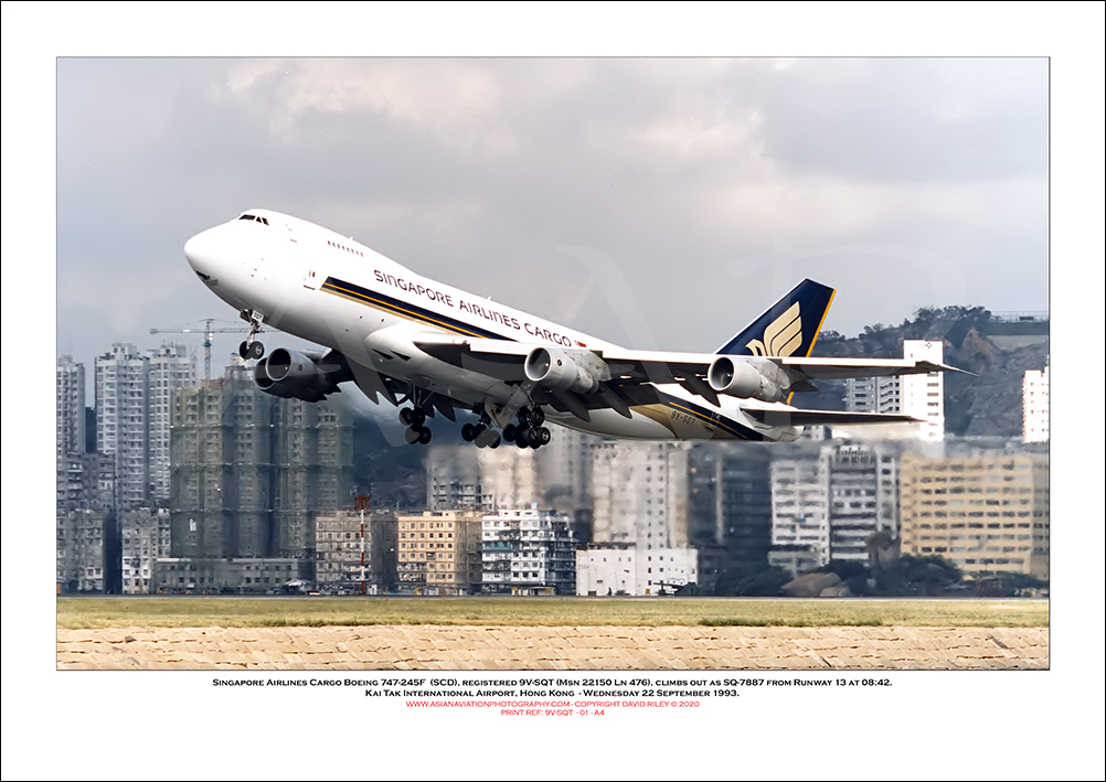 9V-SQT - Singapore Airlines Cargo Boeing 747-245F SCD (Msn 22150 Ln 476) - 01