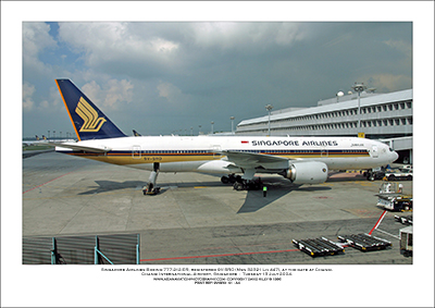 9V-SRO - Singapore Airlines  Boeing 777-212 ER (Msn 32321 Ln 44) - 01