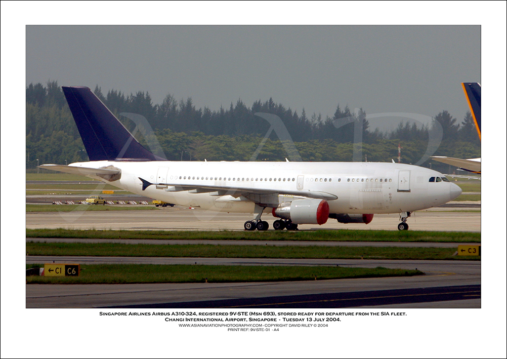 9V-STE - Singapore Airlines Airbus A310-324  (Msn 693) - 02