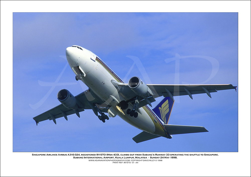 9V-STO - Singapore Airlines Airbus A310-324  (Msn 433) - 01