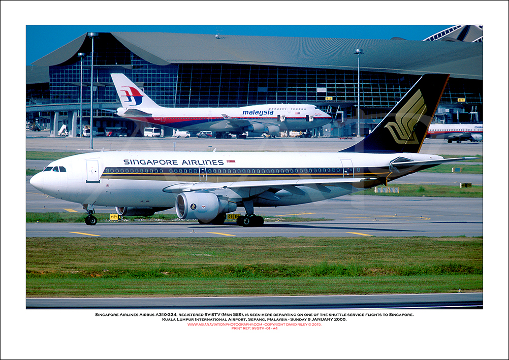 9V-STV - Singapore Airlines Airbus A310-324  (Msn 589) - 01