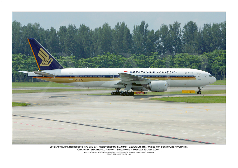 9V-SVJ - Singapore Airlines  Boeing 777-212 ER (Msn 32335 Ln 415) - 01