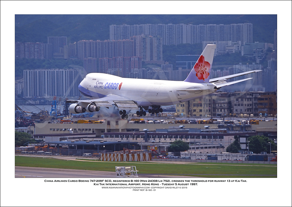B-160- China Airlines Cargo Boeing 747-209F SCD  (Msn24308 Ln 752) - 01