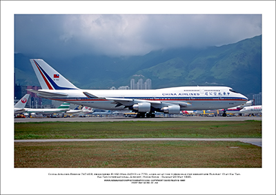 B-162- China Airlines Boeing 747-409  (Msn 24310 Ln 778) - 01