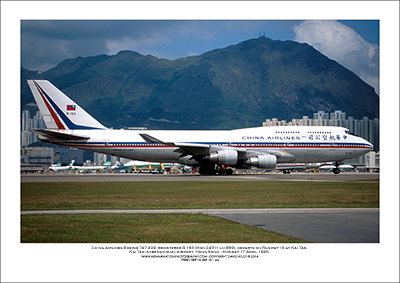 B-163- China Airlines Boeing 747-409  (Msn 24311 Ln 969) - 01